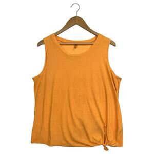 Beyond Yoga Tank Top Womens Extra Large Yellow Sleeveless Loose Knot Workout USA